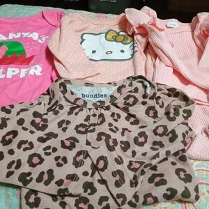 Bundle of Baby Girl Clothes with Leopard Print